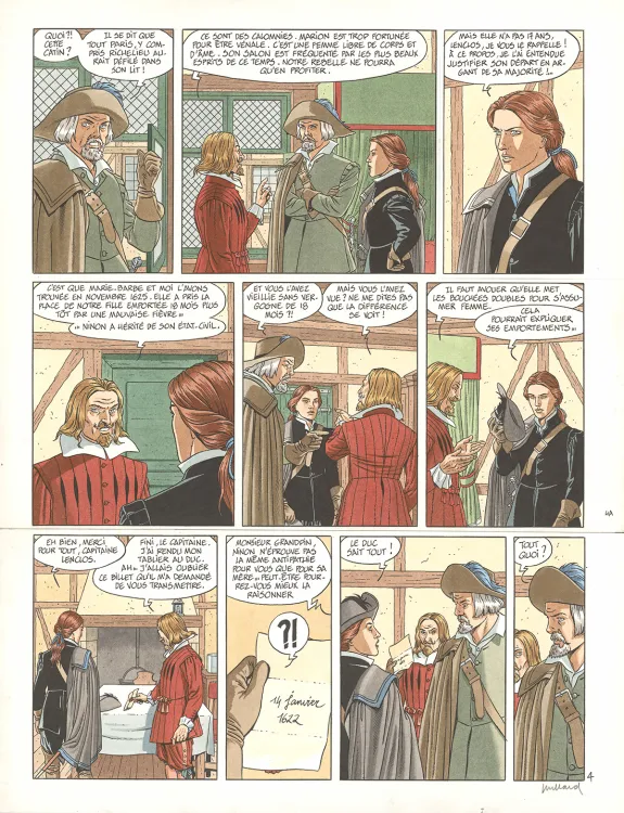 Colored original page, Les 7 Vies de l'Épervier, ... Qu'est-ce que ce monde ? (T.13), André Juillard