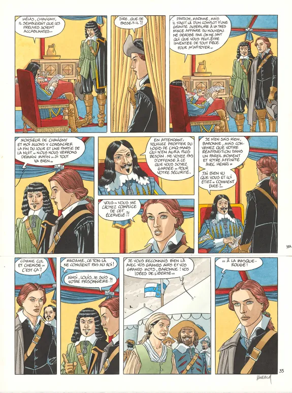 Colored original page, Les 7 Vies de l'Épervier, ... Qu'est-ce que ce monde ? (T.13), André Juillard