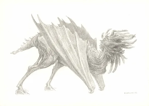 Illustration noir et blanc, Les Carnets Lovecraft, Le Festival , Armel Gaulme