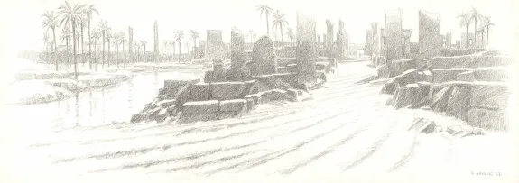 Black and white illustration, Les Carnets Lovecraft, Le Festival , Armel Gaulme