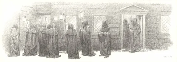 Black and white illustration, Les Carnets Lovecraft, Le Festival , Armel Gaulme