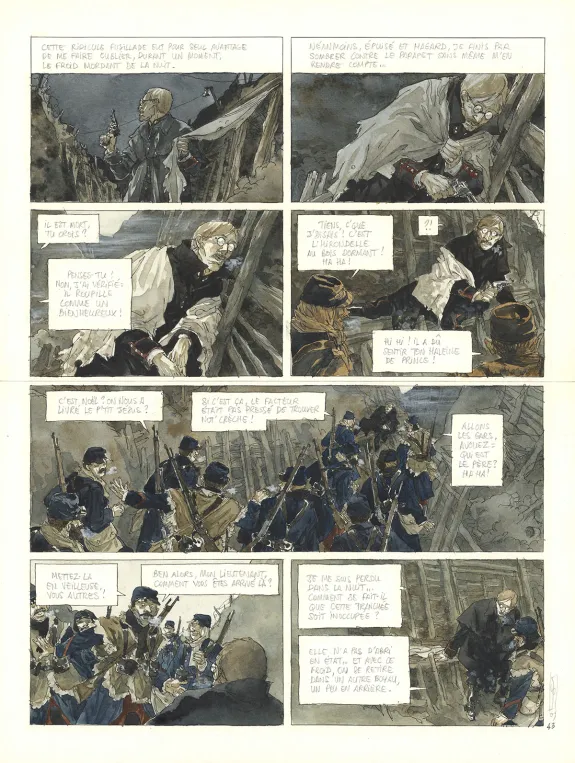 Planche couleur, Notre Mère la Guerre, Première Complainte (T.1),  Maël