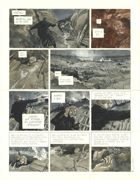 Planche couleur, Notre Mère la Guerre, Première Complainte (T.1),  Maël