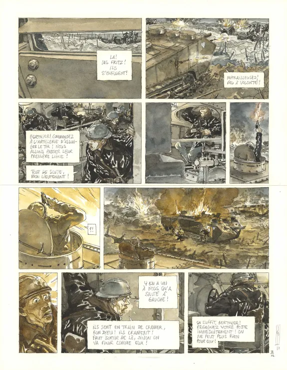 Planche couleur, Notre Mère la Guerre, Troisième Complainte (T.3),  Maël