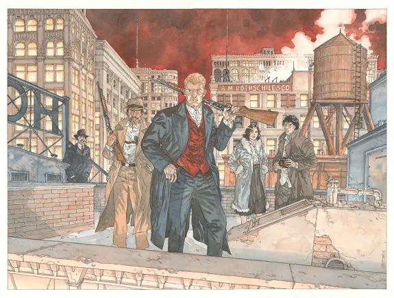Colored illustration, Notre Amérique,  Maël
