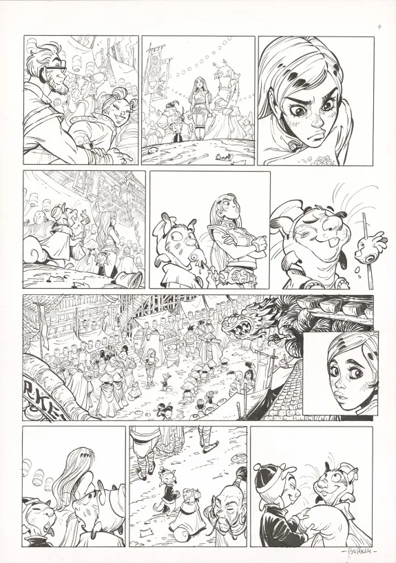 Planche noir et blanc, Ekhö Monde miroir, Un fantôme à Pékin (T.10), Alessandro Barbucci