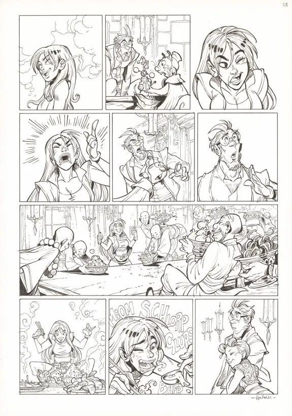 Planche noir et blanc, Ekhö Monde miroir, Un fantôme à Pékin (T.10), Alessandro Barbucci
