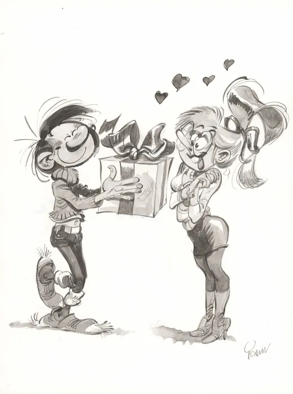 Illustration noir et blanc,  Yoann