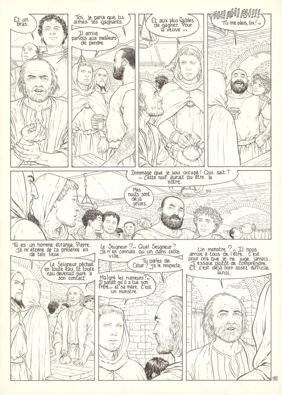 Planche noir et blanc, Murena, La Déesse Noire (T.5), Philippe Delaby
