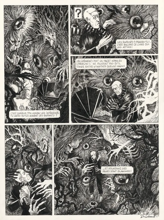 Planche noir et blanc, Le Bestiaire du crépuscule, Daria Schmitt