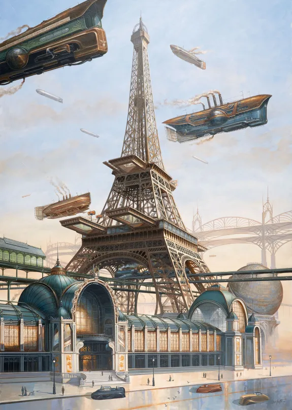 Painting, Steam Lines, Didier Graffet