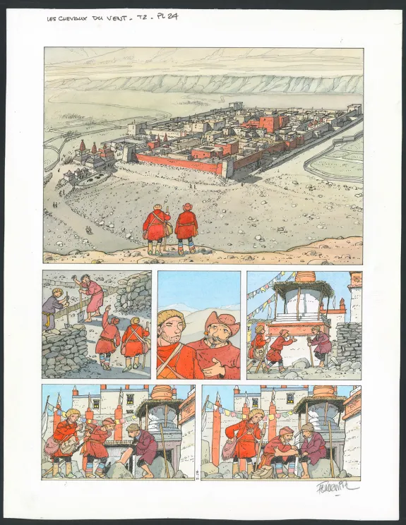 Planche couleur, Les Chevaux du vent, Seconde partie, Jean-Claude Fournier
