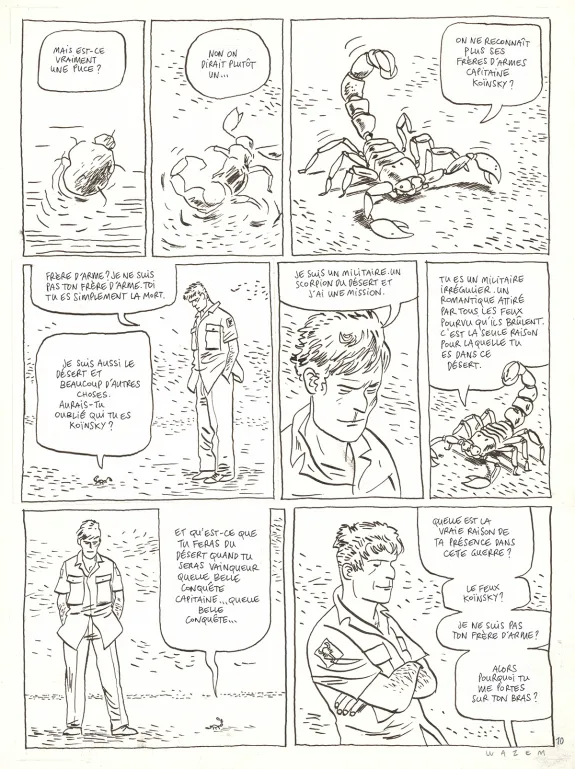 Planche noir et blanc,  Wazem