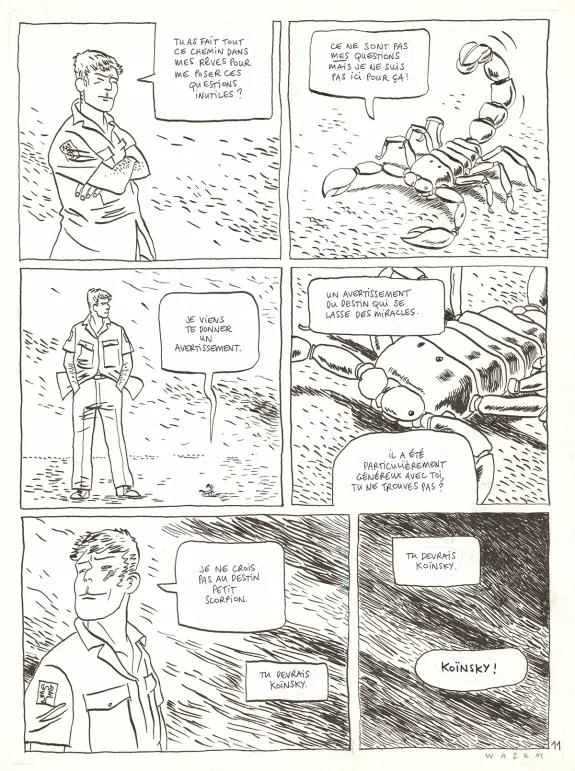 Planche noir et blanc,  Wazem