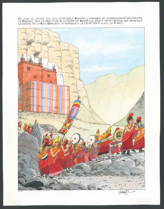 Planche couleur, Les Chevaux du vent, Seconde partie, Jean-Claude Fournier