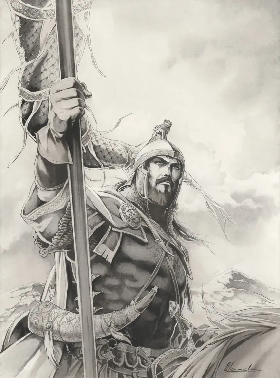 Couverture, Chroniques de Roncevaux, La Légende de Roland (T.1), Juan Luis Landa