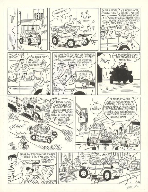 Planche noir et blanc, Victor Levallois,  Stanislas