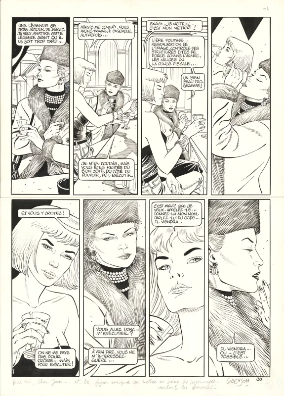 Planche noir et blanc, Niklos Koda, Olivier Grenson