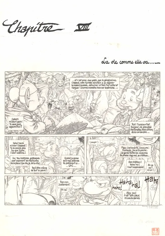 Planche noir et blanc, Le Vent dans les Sables , La Tentation du Désert (T.3), Michel Plessix