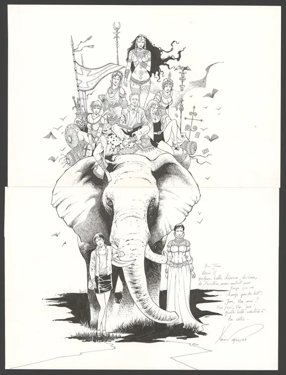 Illustration noir et blanc, Philippe Xavier