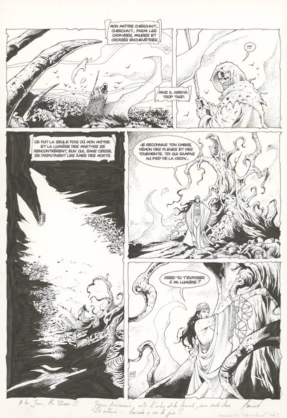 Black and white original page, Croisade, Le maître des machines (T.3), Philippe Xavier