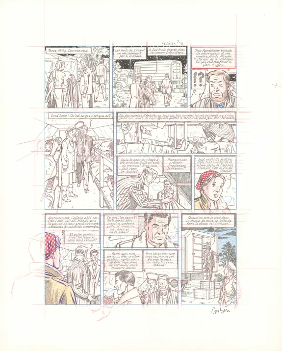 Sketch, Blake et Mortimer, Huit heures à Berlin (T.29), Antoine Aubin