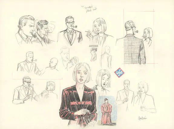 Sketch, Blake et Mortimer, Huit heures à Berlin (T.29), Antoine Aubin