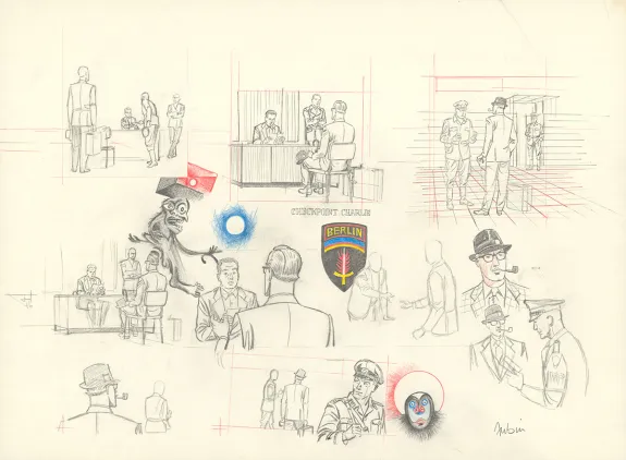 Crayonné, Blake et Mortimer, Huit heures à Berlin (T.29), Antoine Aubin