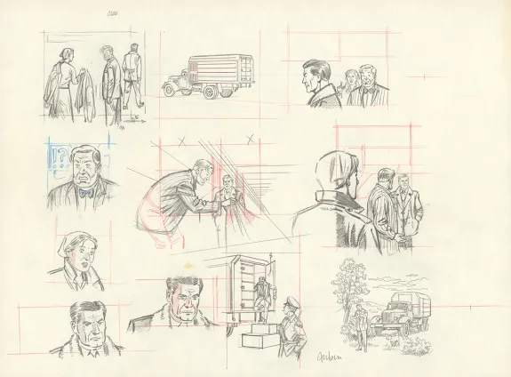 Crayonné, Blake et Mortimer, Huit heures à Berlin (T.29), Antoine Aubin