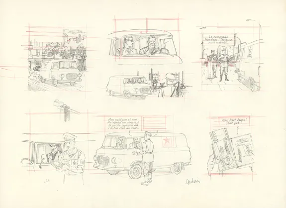 Crayonné, Blake et Mortimer, Huit heures à Berlin (T.29), Antoine Aubin