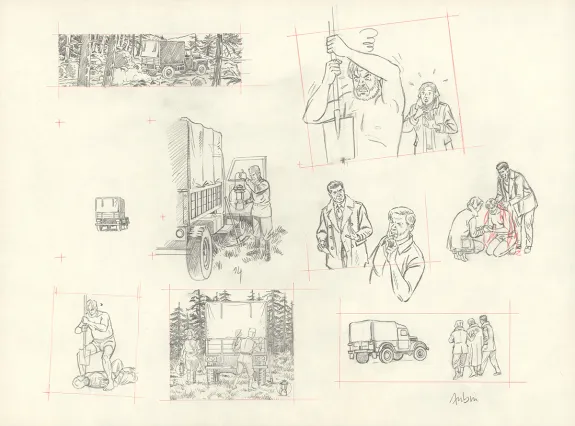 Crayonné, Blake et Mortimer, Huit heures à Berlin (T.29), Antoine Aubin