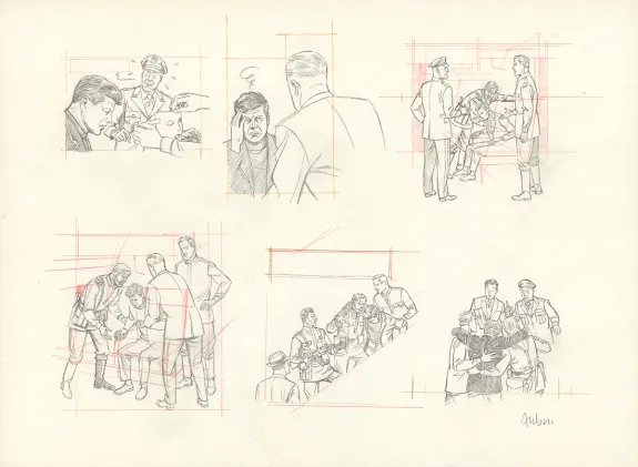 Crayonné, Blake et Mortimer, Huit heures à Berlin (T.29), Antoine Aubin
