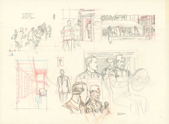 Crayonné, Blake et Mortimer, Huit heures à Berlin (T.29), Antoine Aubin