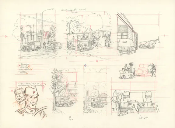 Crayonné, Blake et Mortimer, Huit heures à Berlin (T.29), Antoine Aubin