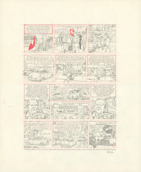 Crayonné, Blake et Mortimer, Huit heures à Berlin (T.29), Antoine Aubin
