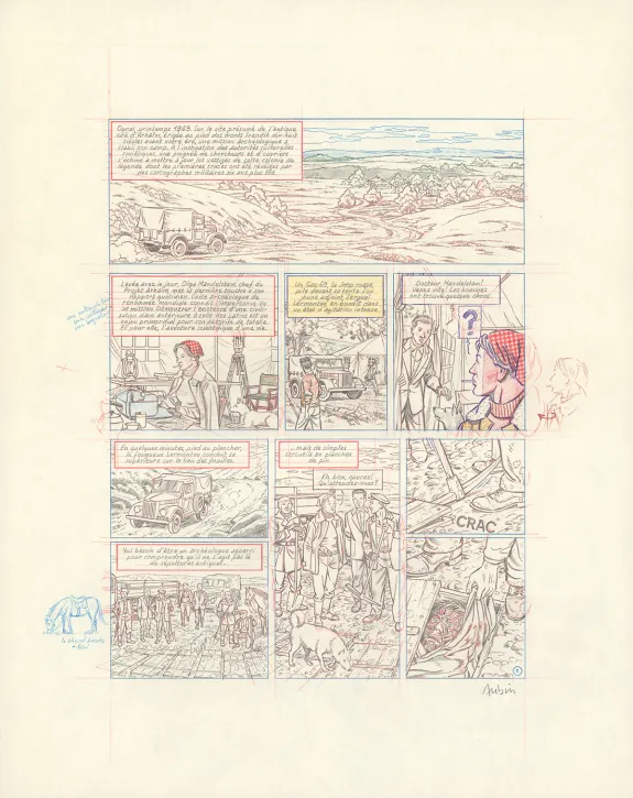 Crayonné, Blake et Mortimer, Huit heures à Berlin (T.29), Antoine Aubin
