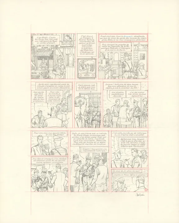 Crayonné, Blake et Mortimer, Huit heures à Berlin (T.29), Antoine Aubin