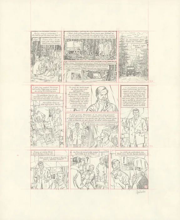 Sketch, Blake et Mortimer, Huit heures à Berlin (T.29), Antoine Aubin