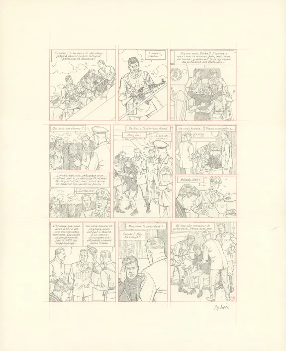 Crayonné, Blake et Mortimer, Huit heures à Berlin (T.29), Antoine Aubin