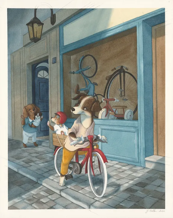 Illustration couleur, Les merveilleuses histoires de Grand-Père, Julie Mellan