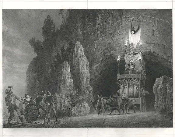 Planche noir et blanc, Don Quichotte de la Manche, Paul & Gaëtan Brizzi