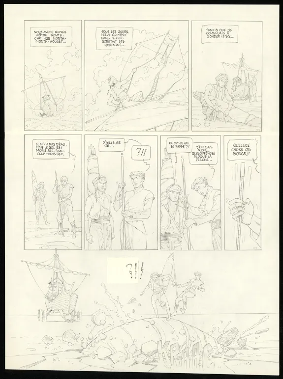 Planche noir et blanc, Sprague (T.1), Olivier Roman
