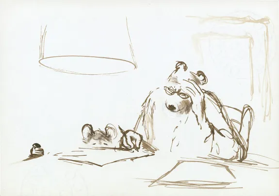 Illustration couleur, Ernest et Célestine, Cet été-là, Gabrielle Vincent