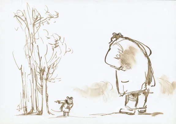 Illustration couleur, Ernest et Célestine, Cet été-là, Gabrielle Vincent