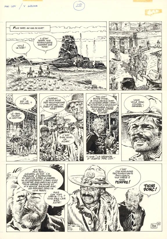 Planche noir et blanc, Mac Coy, Wanted Mac Coy (T.5), Antonio Hernandez Palacios