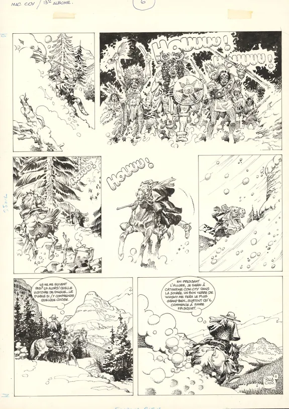 Planche noir et blanc, Mac Coy, Les Collines de la peur (T.13), Antonio Hernandez Palacios