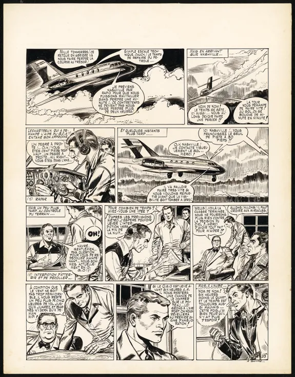 Planche noir et blanc, Claude Pascal