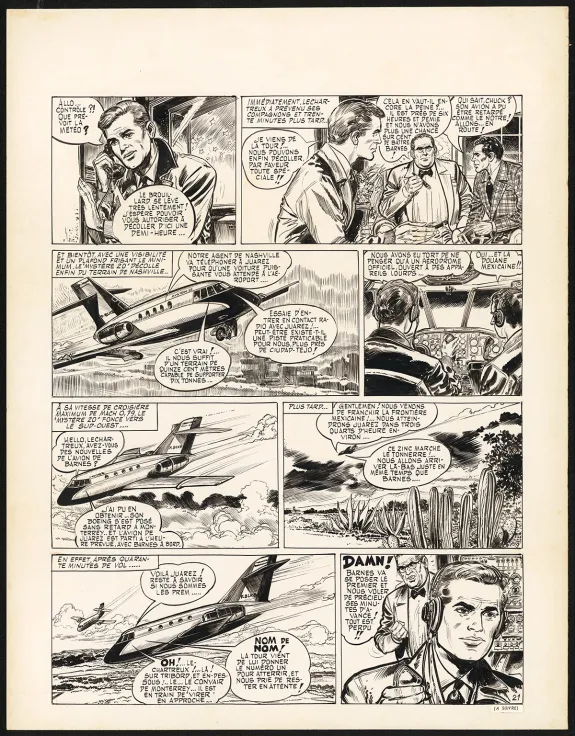 Black and white original page, Claude Pascal