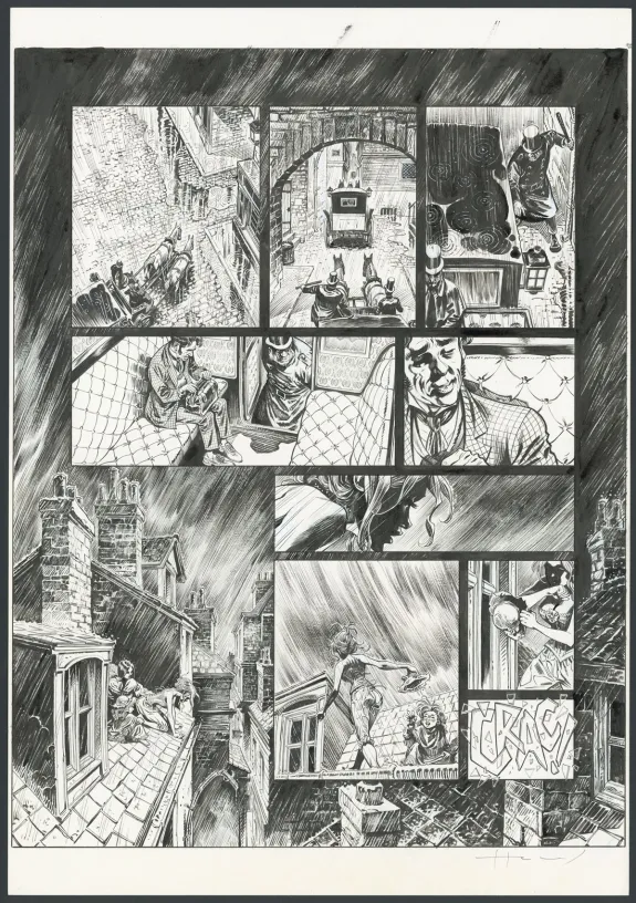 Planche noir et blanc, Shi, Au Commencement était la colère (T.1), Josep Homs