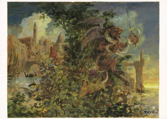 Illustration couleur, Othello, Julien Delval